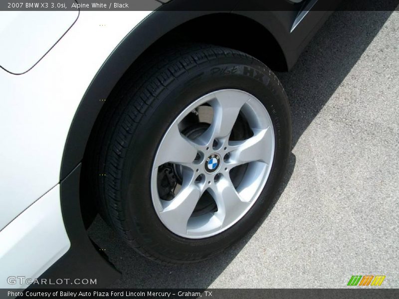 Alpine White / Black 2007 BMW X3 3.0si