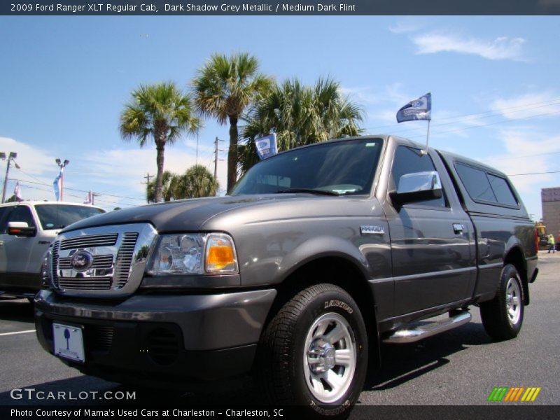 Dark Shadow Grey Metallic / Medium Dark Flint 2009 Ford Ranger XLT Regular Cab