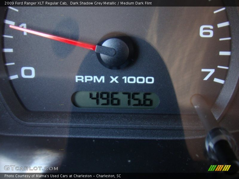 Dark Shadow Grey Metallic / Medium Dark Flint 2009 Ford Ranger XLT Regular Cab