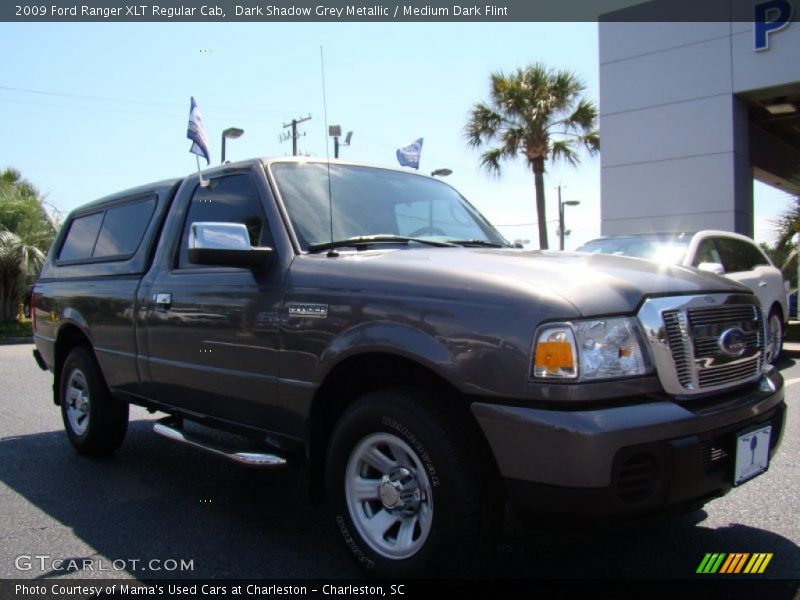 Dark Shadow Grey Metallic / Medium Dark Flint 2009 Ford Ranger XLT Regular Cab