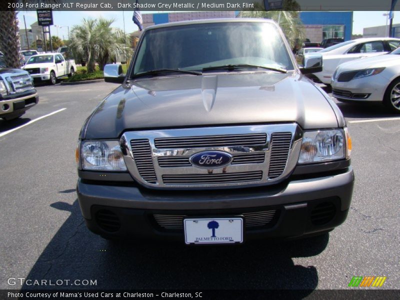 Dark Shadow Grey Metallic / Medium Dark Flint 2009 Ford Ranger XLT Regular Cab