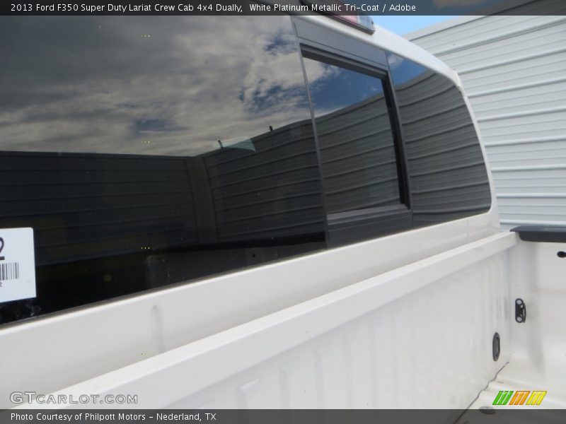 White Platinum Metallic Tri-Coat / Adobe 2013 Ford F350 Super Duty Lariat Crew Cab 4x4 Dually