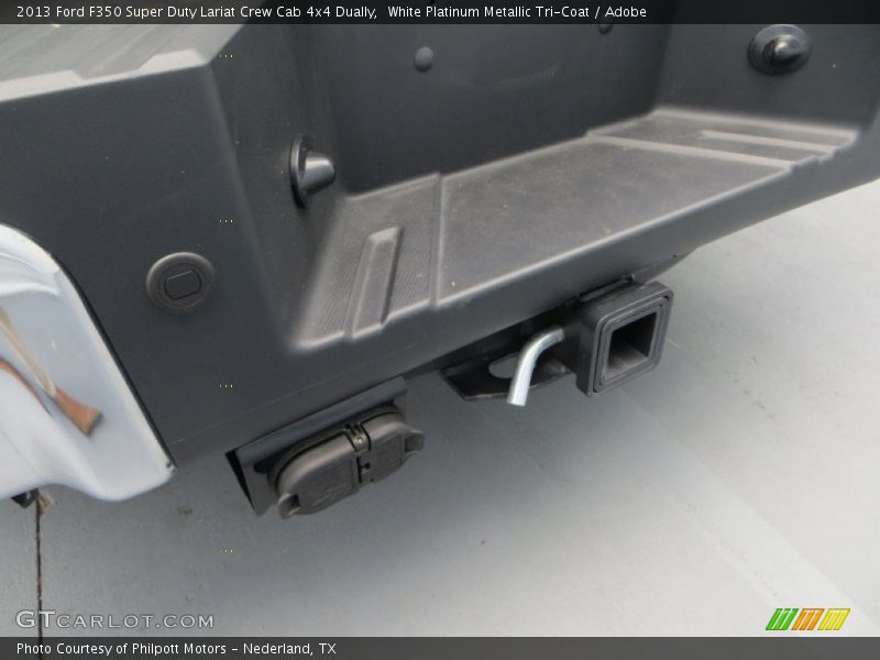 White Platinum Metallic Tri-Coat / Adobe 2013 Ford F350 Super Duty Lariat Crew Cab 4x4 Dually