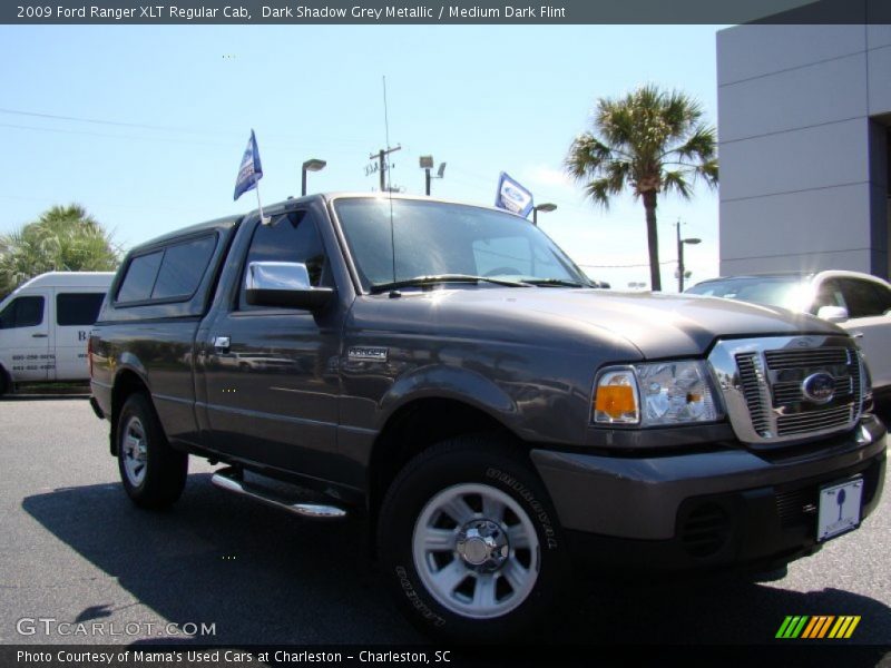 Dark Shadow Grey Metallic / Medium Dark Flint 2009 Ford Ranger XLT Regular Cab