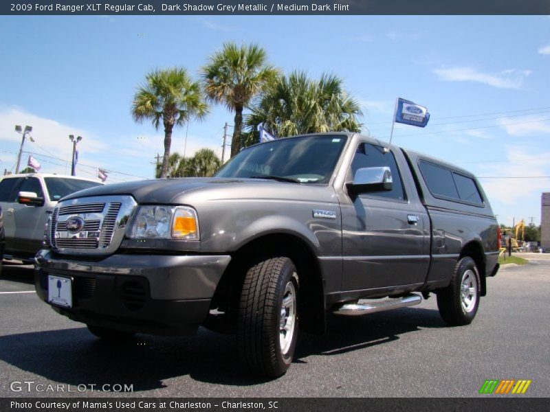 Dark Shadow Grey Metallic / Medium Dark Flint 2009 Ford Ranger XLT Regular Cab