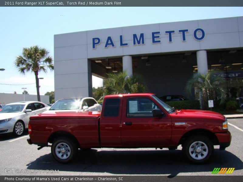 Torch Red / Medium Dark Flint 2011 Ford Ranger XLT SuperCab