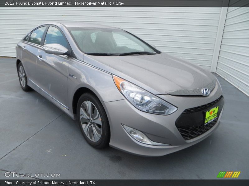 Hyper Silver Metallic / Gray 2013 Hyundai Sonata Hybrid Limited