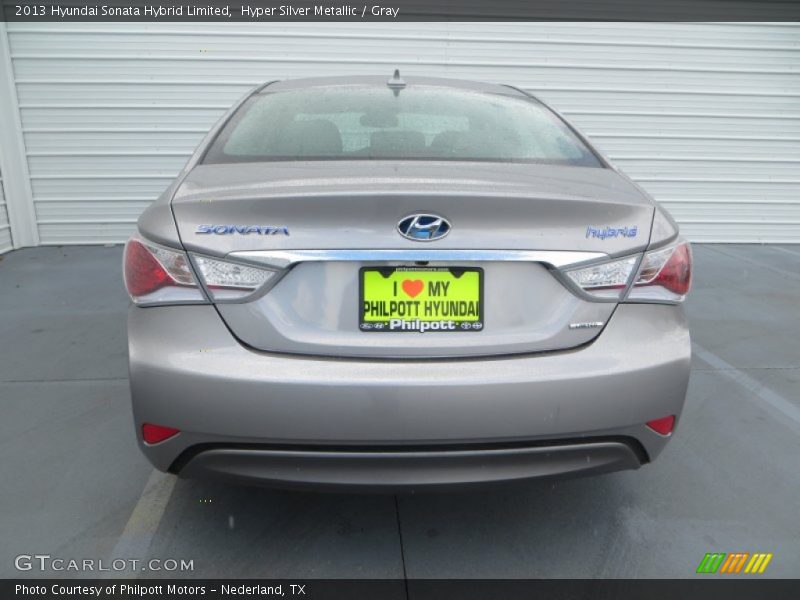 Hyper Silver Metallic / Gray 2013 Hyundai Sonata Hybrid Limited