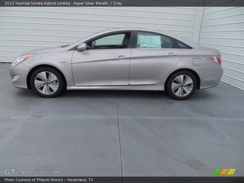 Hyper Silver Metallic / Gray 2013 Hyundai Sonata Hybrid Limited