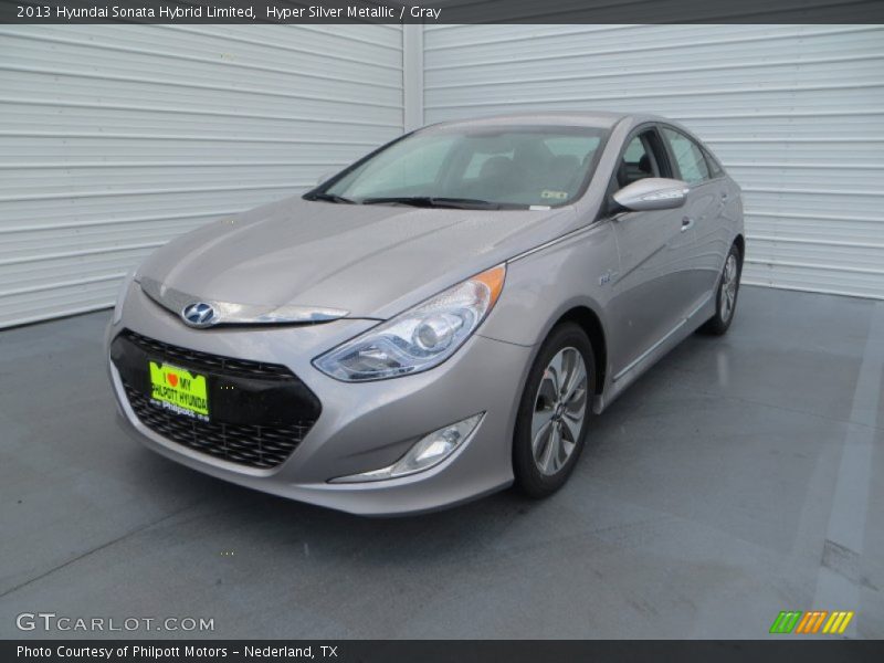 Hyper Silver Metallic / Gray 2013 Hyundai Sonata Hybrid Limited