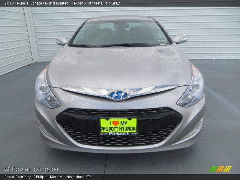 Hyper Silver Metallic / Gray 2013 Hyundai Sonata Hybrid Limited