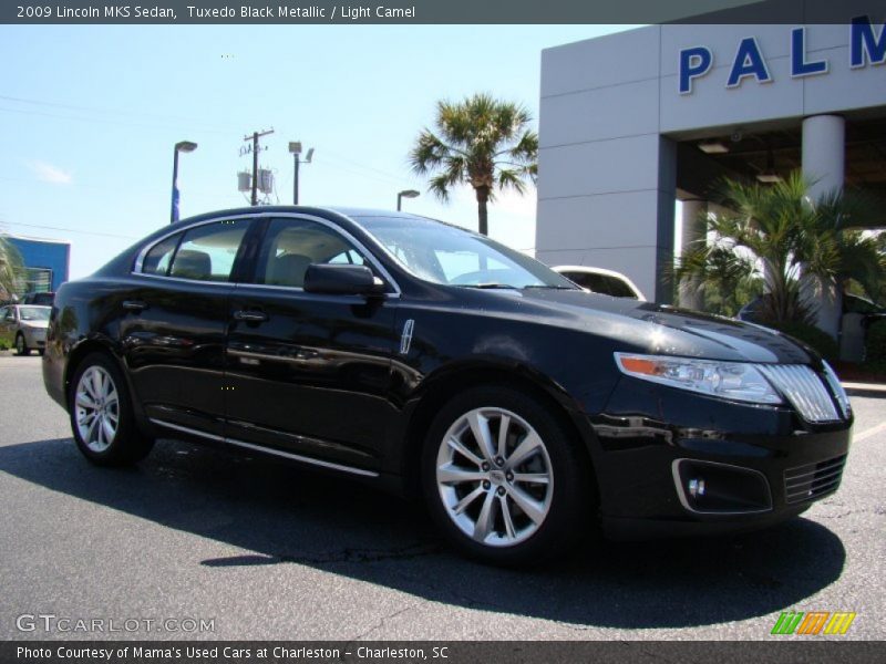 Tuxedo Black Metallic / Light Camel 2009 Lincoln MKS Sedan