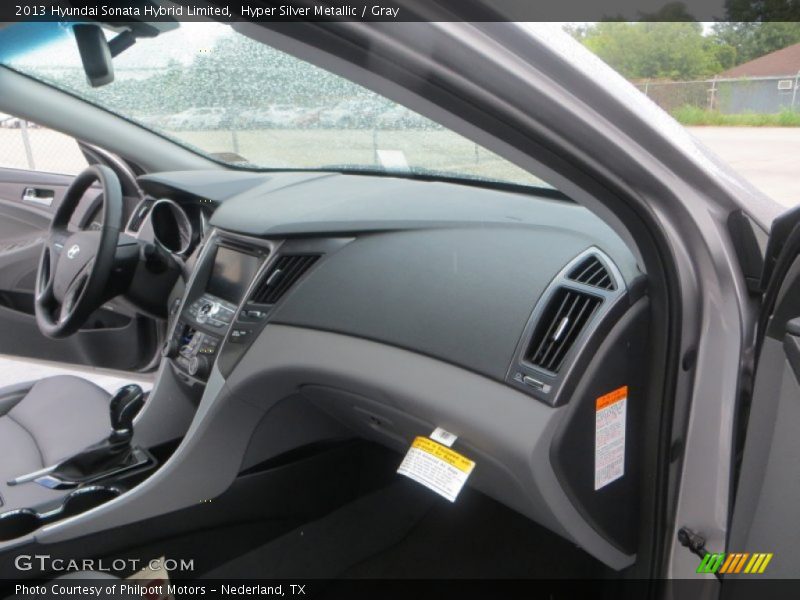 Hyper Silver Metallic / Gray 2013 Hyundai Sonata Hybrid Limited