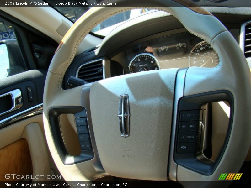 Tuxedo Black Metallic / Light Camel 2009 Lincoln MKS Sedan