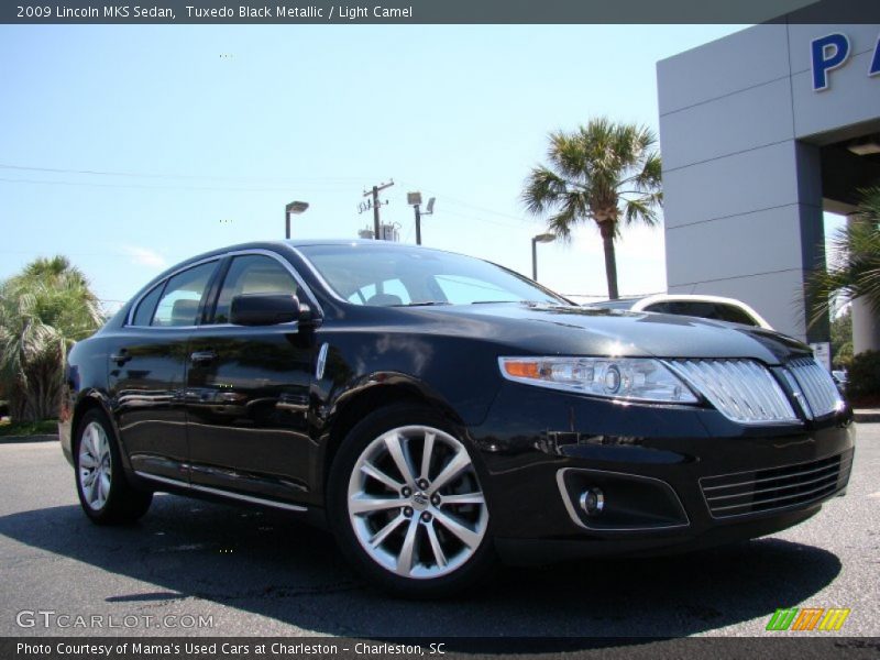 Tuxedo Black Metallic / Light Camel 2009 Lincoln MKS Sedan
