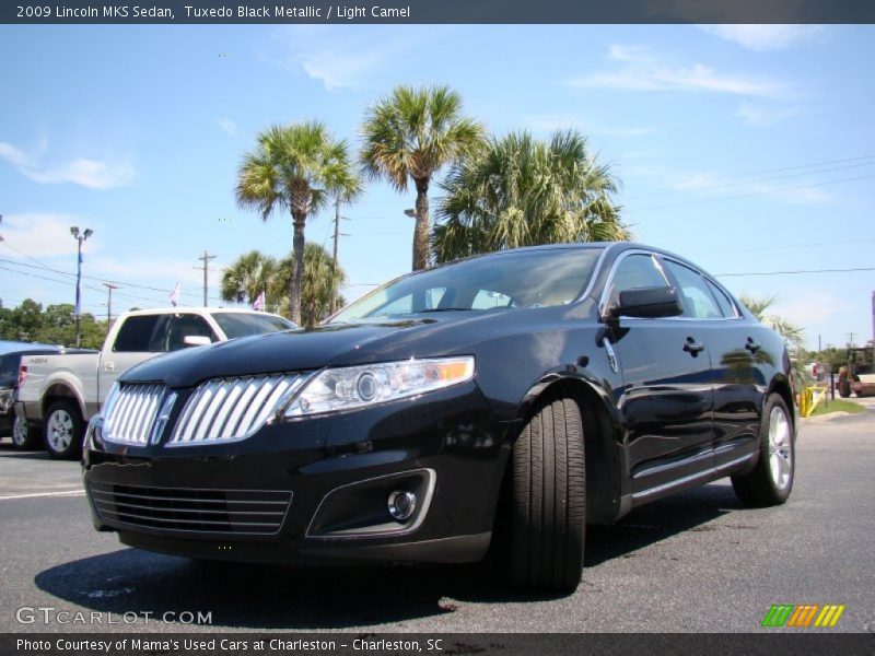 Tuxedo Black Metallic / Light Camel 2009 Lincoln MKS Sedan