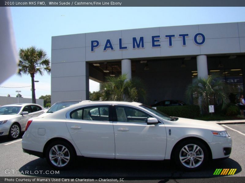 White Suede / Cashmere/Fine Line Ebony 2010 Lincoln MKS FWD