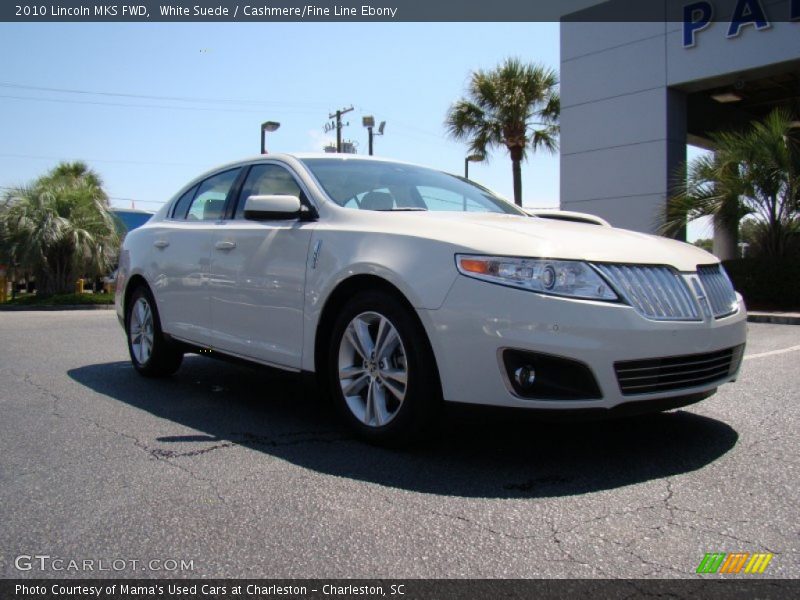 White Suede / Cashmere/Fine Line Ebony 2010 Lincoln MKS FWD