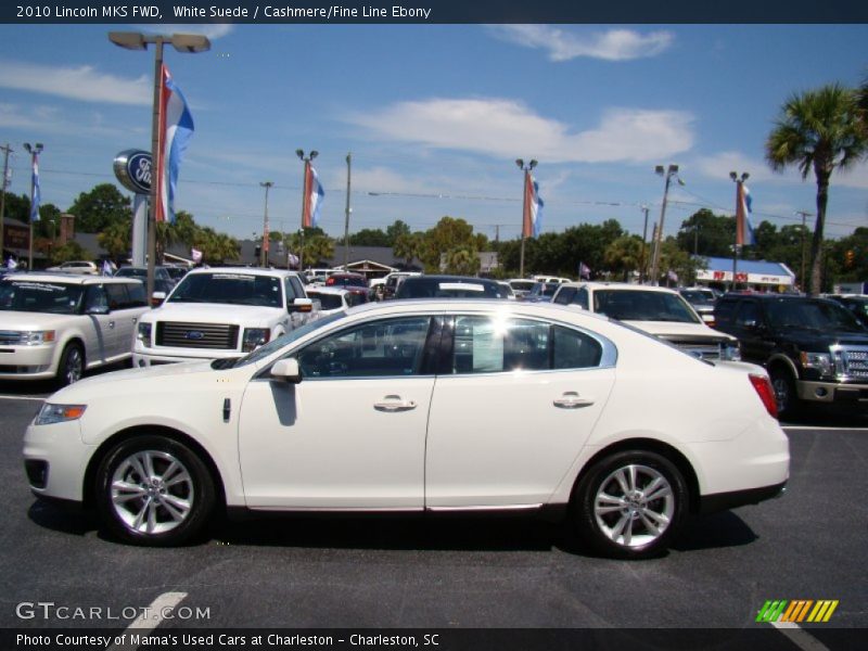 White Suede / Cashmere/Fine Line Ebony 2010 Lincoln MKS FWD