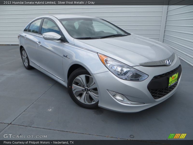 Silver Frost Metallic / Gray 2013 Hyundai Sonata Hybrid Limited