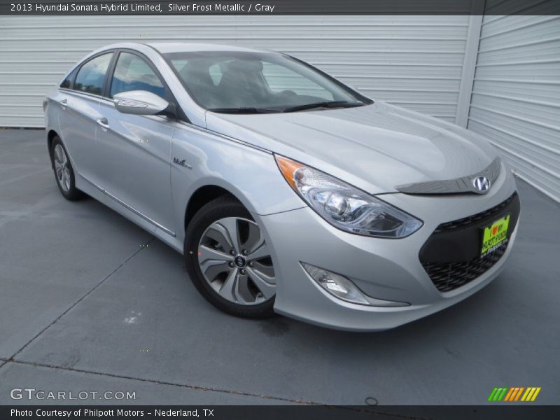 Silver Frost Metallic / Gray 2013 Hyundai Sonata Hybrid Limited