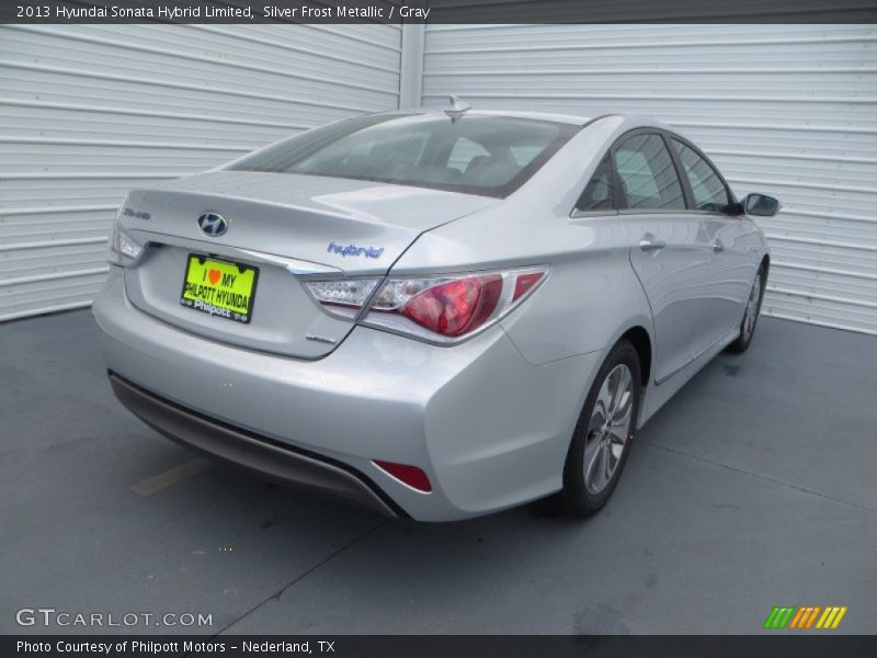 Silver Frost Metallic / Gray 2013 Hyundai Sonata Hybrid Limited