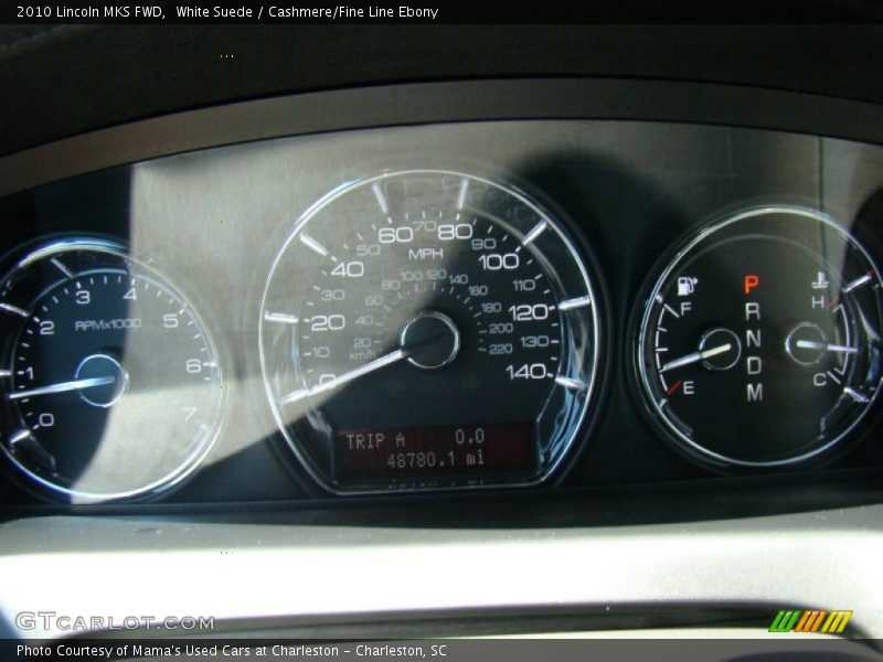 White Suede / Cashmere/Fine Line Ebony 2010 Lincoln MKS FWD