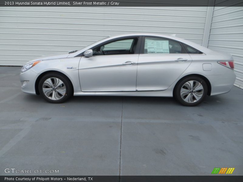 Silver Frost Metallic / Gray 2013 Hyundai Sonata Hybrid Limited