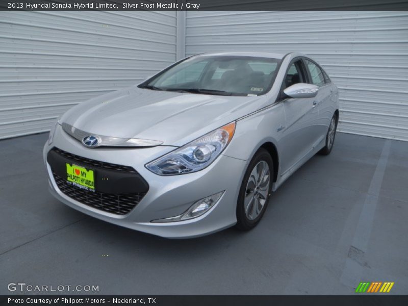 Silver Frost Metallic / Gray 2013 Hyundai Sonata Hybrid Limited