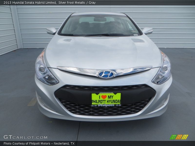 Silver Frost Metallic / Gray 2013 Hyundai Sonata Hybrid Limited