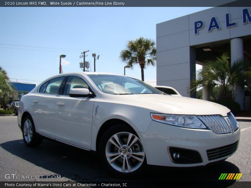 White Suede / Cashmere/Fine Line Ebony 2010 Lincoln MKS FWD