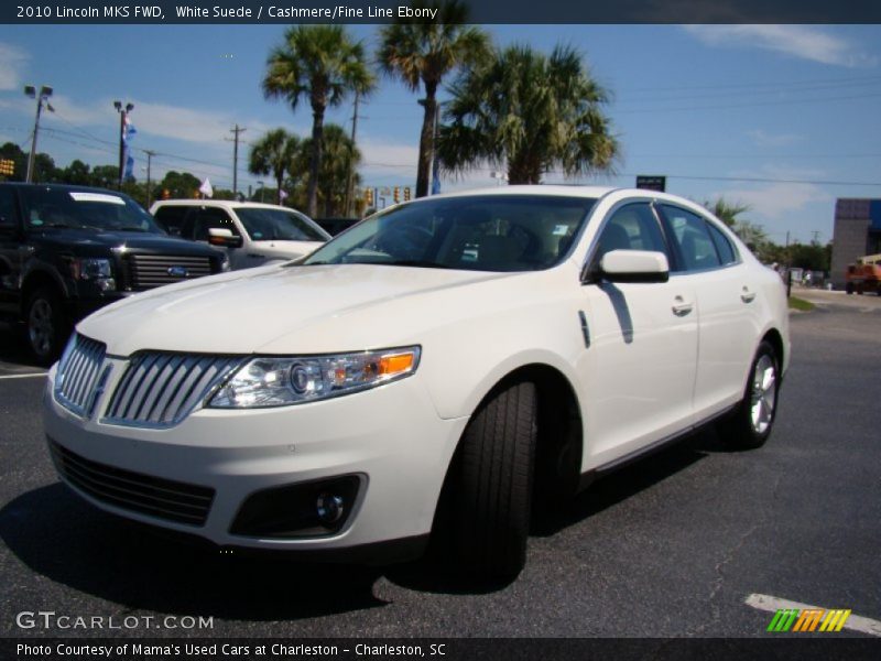 White Suede / Cashmere/Fine Line Ebony 2010 Lincoln MKS FWD