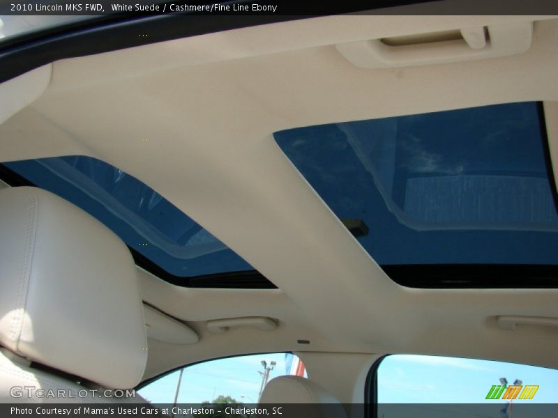 White Suede / Cashmere/Fine Line Ebony 2010 Lincoln MKS FWD