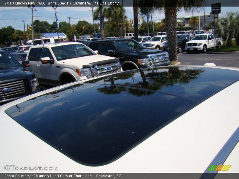 White Suede / Cashmere/Fine Line Ebony 2010 Lincoln MKS FWD