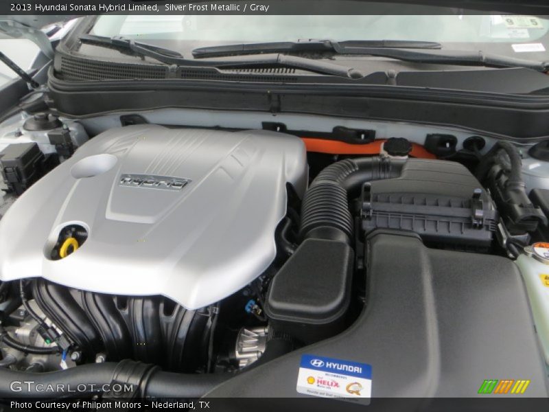 Silver Frost Metallic / Gray 2013 Hyundai Sonata Hybrid Limited