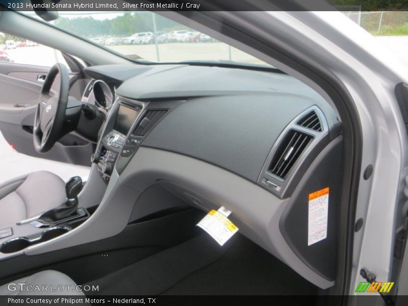 Silver Frost Metallic / Gray 2013 Hyundai Sonata Hybrid Limited