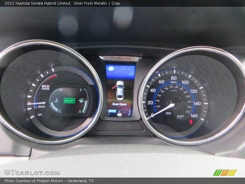 Silver Frost Metallic / Gray 2013 Hyundai Sonata Hybrid Limited