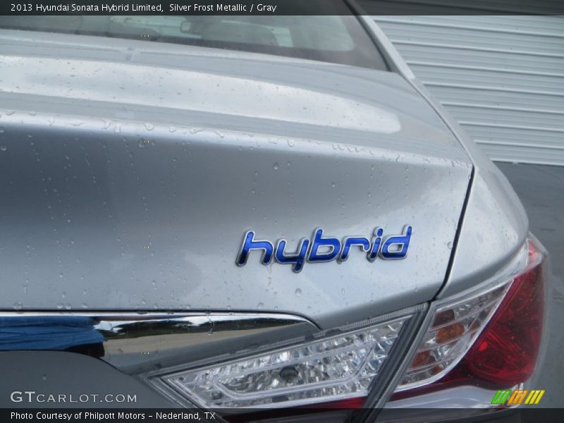 Silver Frost Metallic / Gray 2013 Hyundai Sonata Hybrid Limited