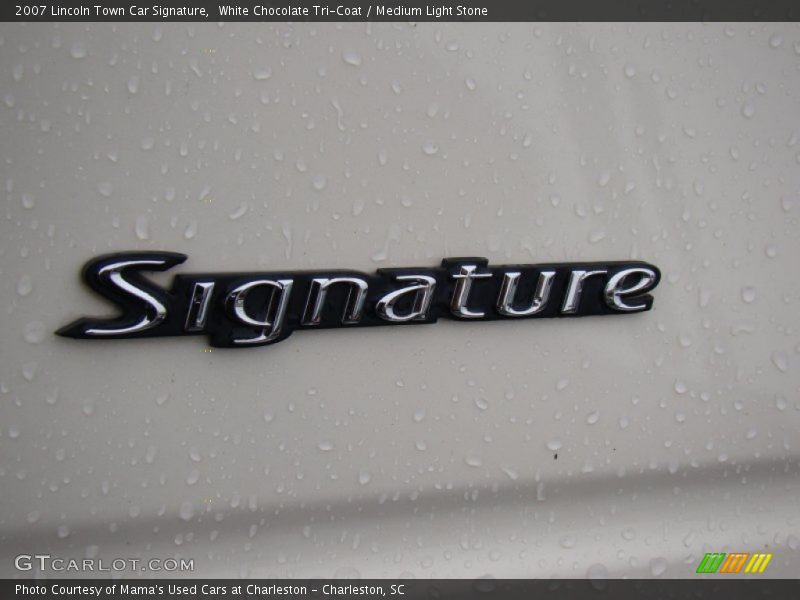 White Chocolate Tri-Coat / Medium Light Stone 2007 Lincoln Town Car Signature