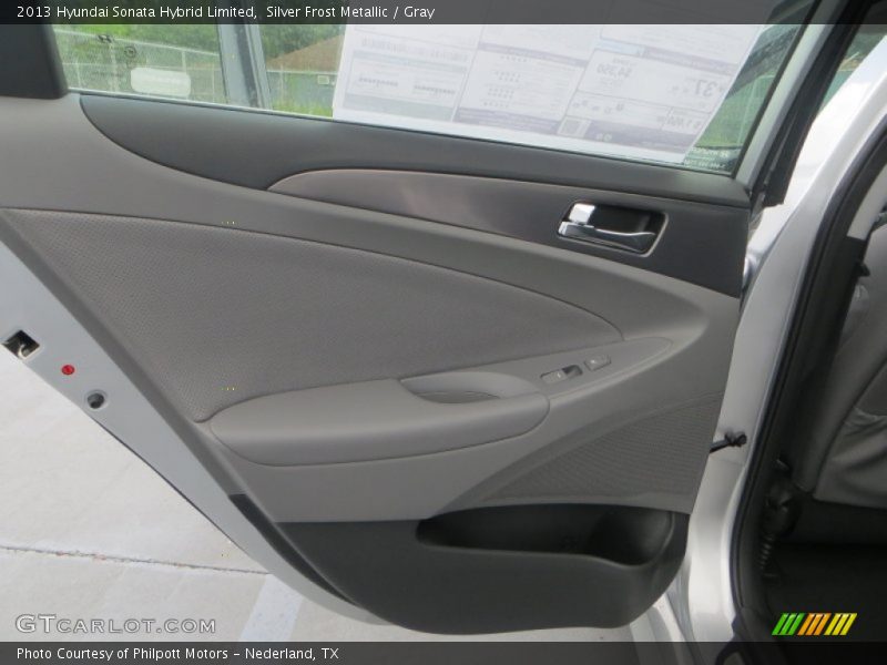 Silver Frost Metallic / Gray 2013 Hyundai Sonata Hybrid Limited