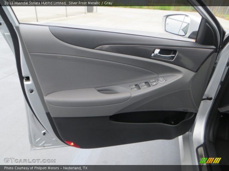 Silver Frost Metallic / Gray 2013 Hyundai Sonata Hybrid Limited