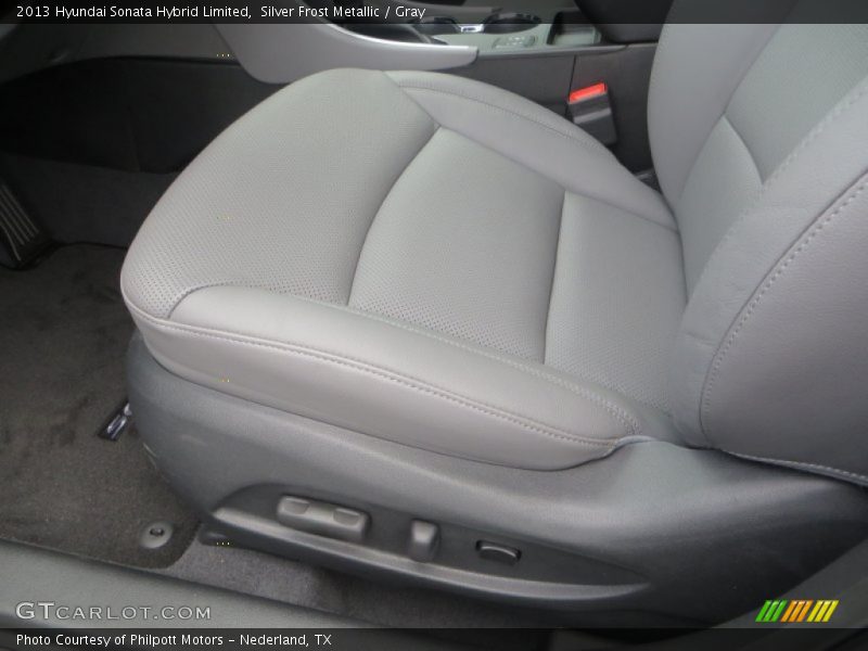 Silver Frost Metallic / Gray 2013 Hyundai Sonata Hybrid Limited