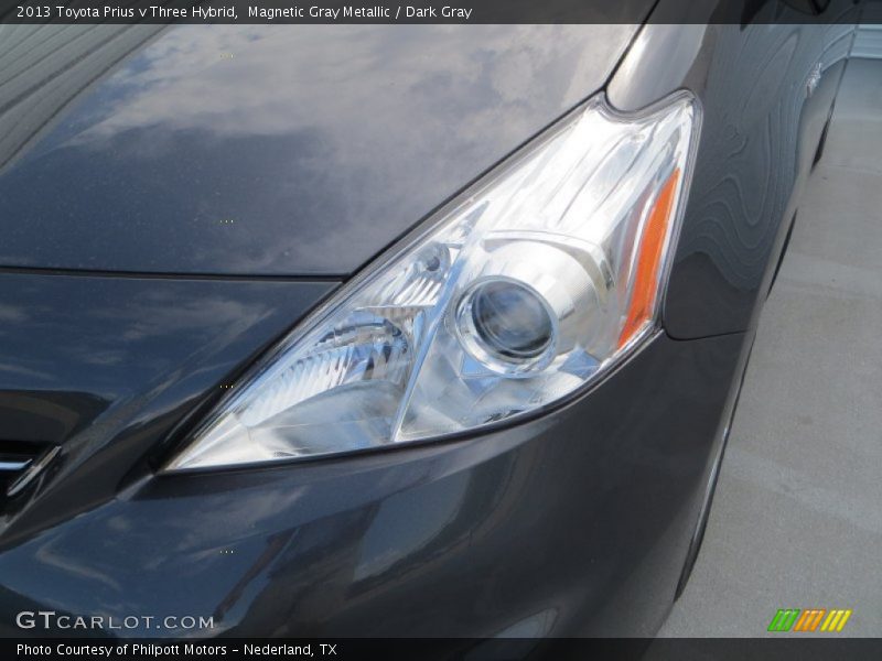 Magnetic Gray Metallic / Dark Gray 2013 Toyota Prius v Three Hybrid