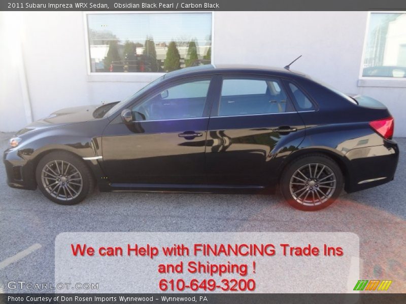 Obsidian Black Pearl / Carbon Black 2011 Subaru Impreza WRX Sedan