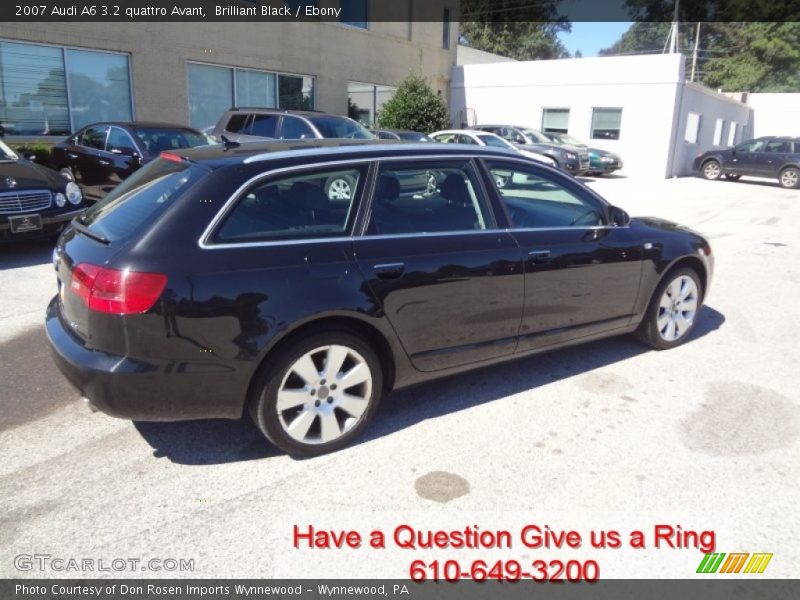 Brilliant Black / Ebony 2007 Audi A6 3.2 quattro Avant