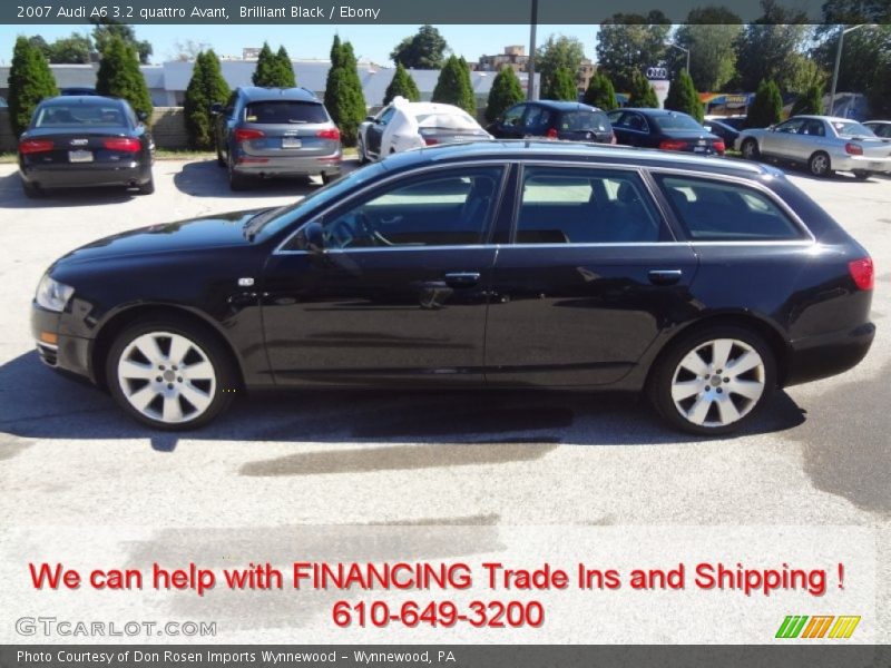 Brilliant Black / Ebony 2007 Audi A6 3.2 quattro Avant
