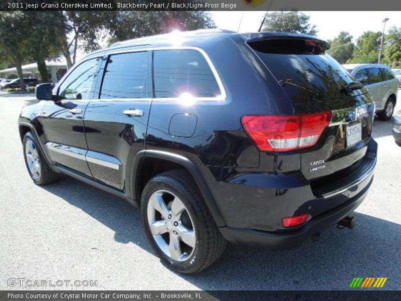 Blackberry Pearl / Black/Light Frost Beige 2011 Jeep Grand Cherokee Limited