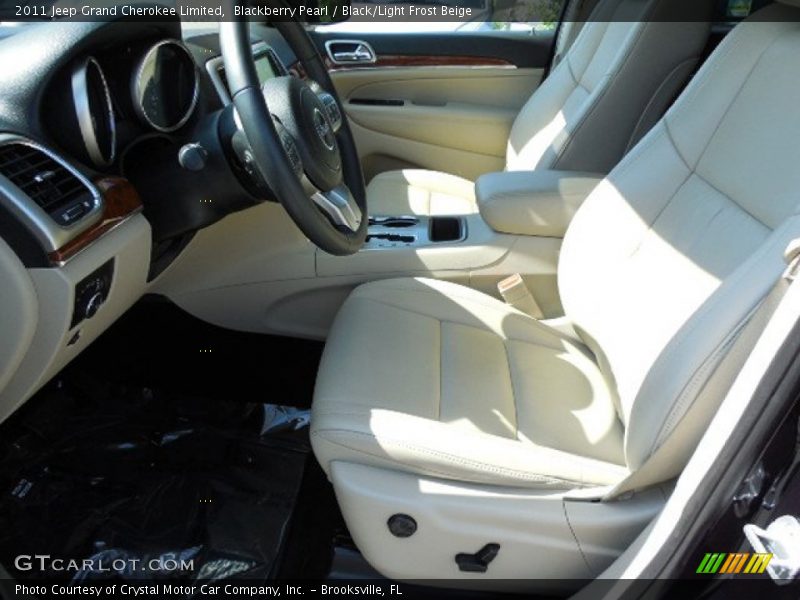 Blackberry Pearl / Black/Light Frost Beige 2011 Jeep Grand Cherokee Limited