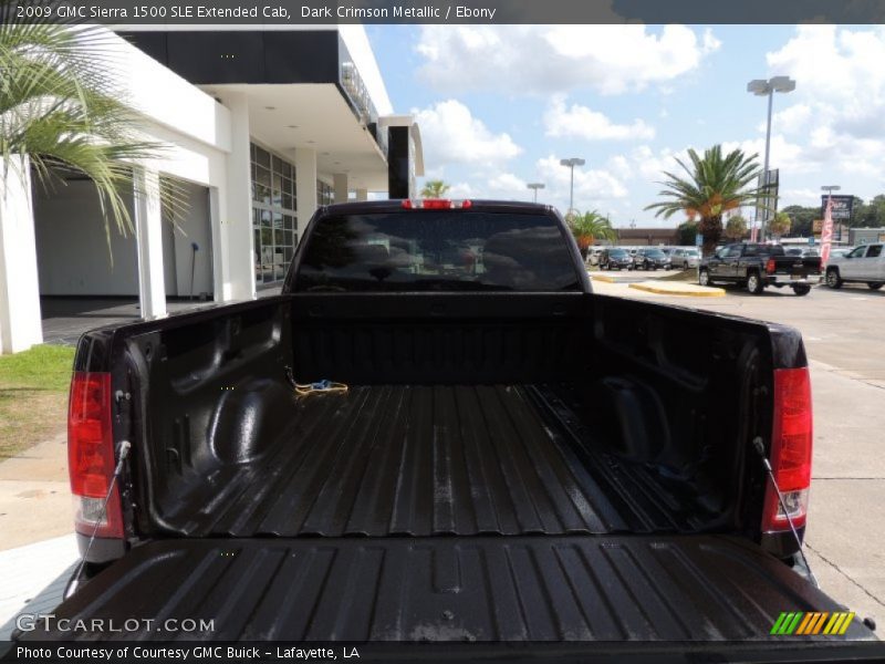 Dark Crimson Metallic / Ebony 2009 GMC Sierra 1500 SLE Extended Cab