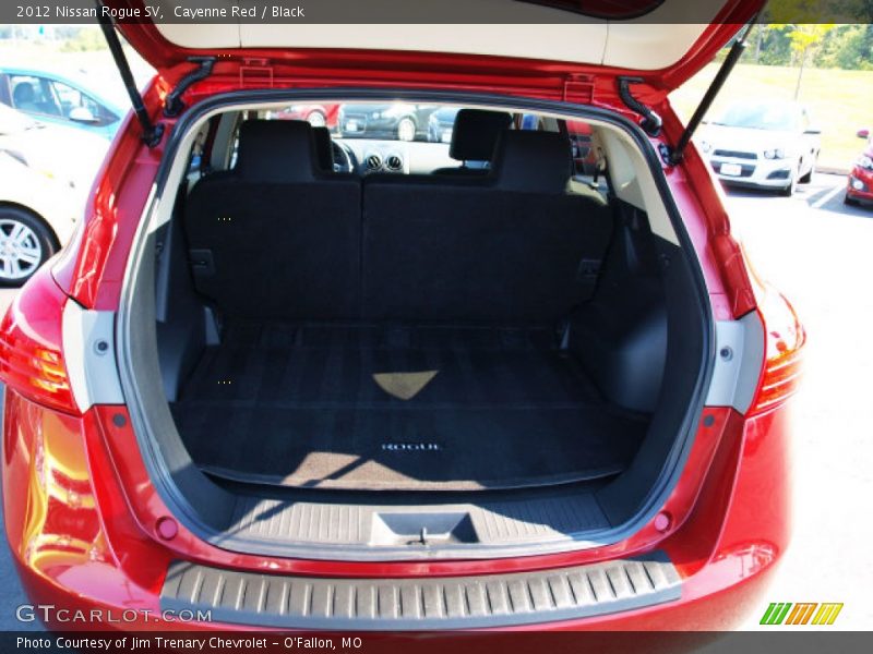Cayenne Red / Black 2012 Nissan Rogue SV